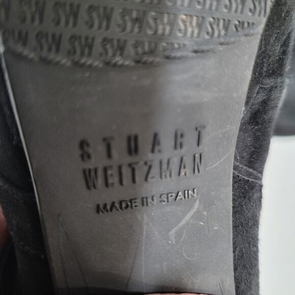 Stuart Weitzman Suede Platform Ankle Booties Size 6M - Picture 8 of 13